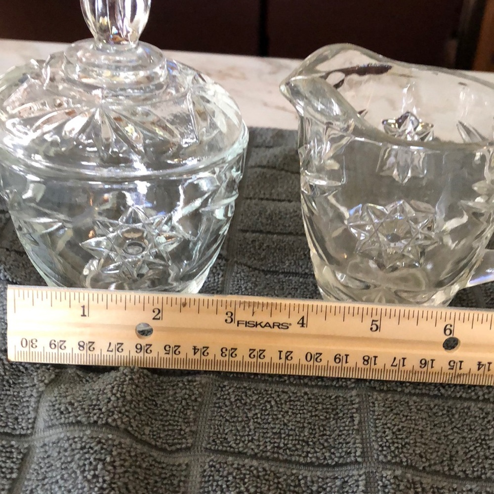 💚 Vintage Star of David, sugar bowl and creamer